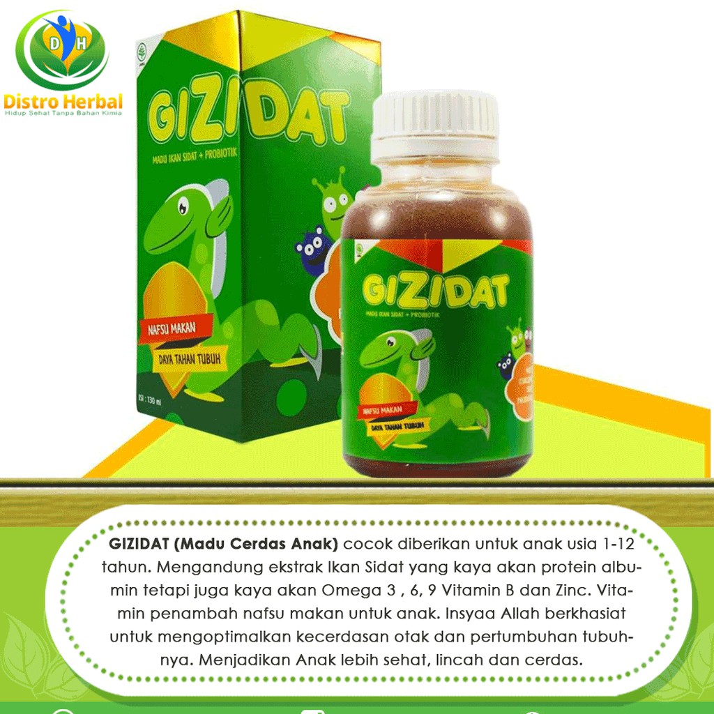 Vitamin Nafsu Makan Anak Alami Madu Gizidat Jogja Ori Murah