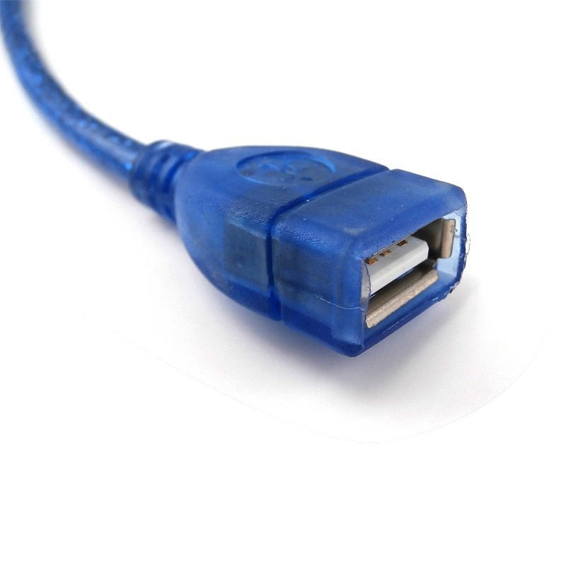 Kabel Extension 1,5 Meter Dengan Warna Biru Transparant - Biru