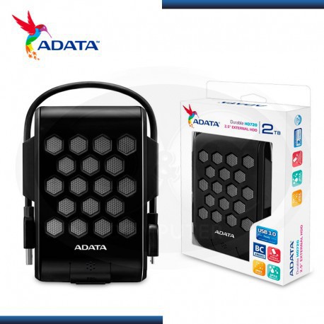 Adata HD720 2TB (Antishock & Waterproof) USB 3.0 BLACK