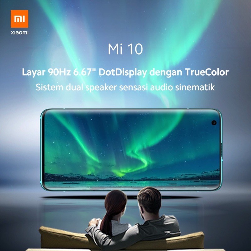 PROMO CUCI GUDANG HP xiaomi mi 10 RAM 8/256 garansi resmi TAM 1 tahun