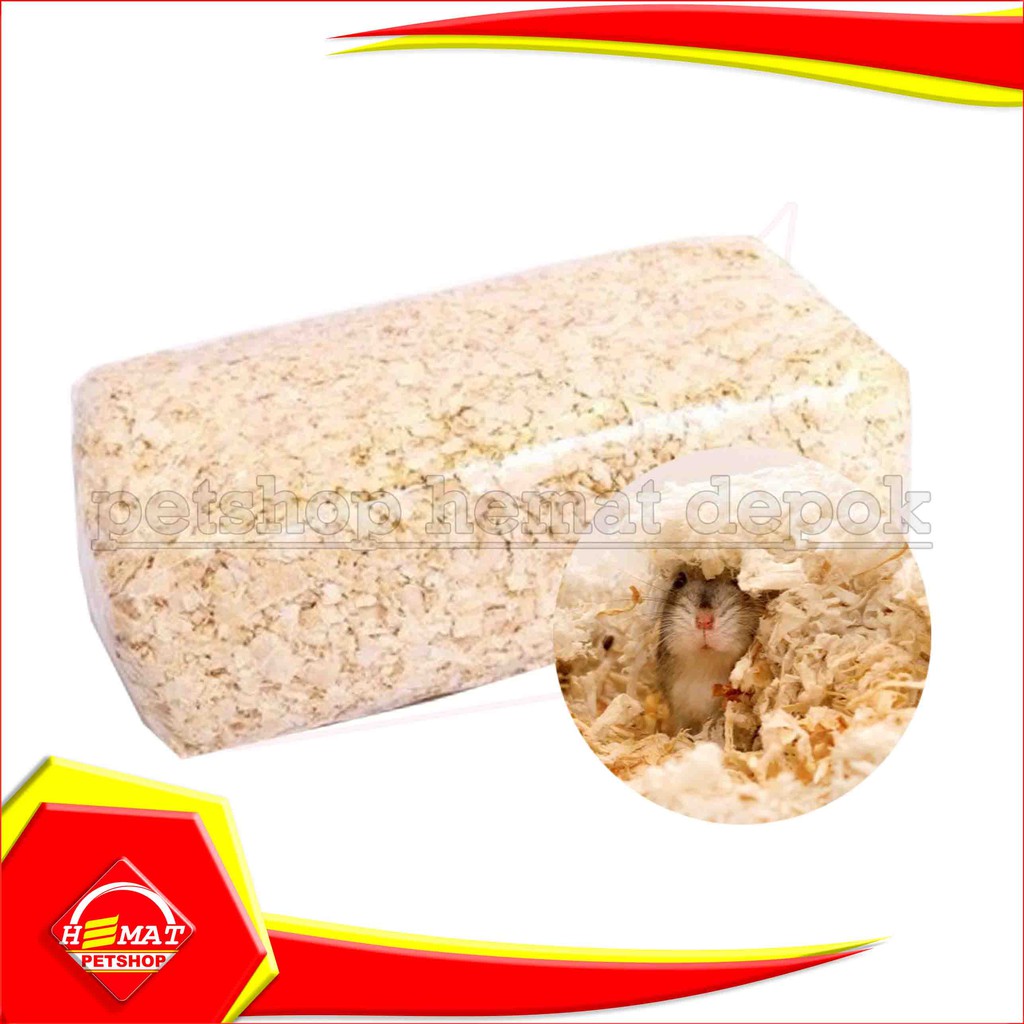 Serbuk Kayu Untuk Alas Hamster gerbil Sugar Glider Alas Kandang