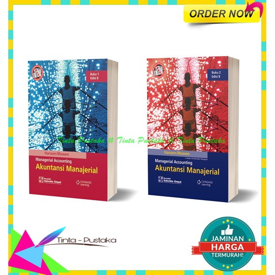 Paket 2 Buku Akuntansi Manajerial Edisi 8 Jilid 1 Dan 2 Hansen Mowen Shopee Indonesia