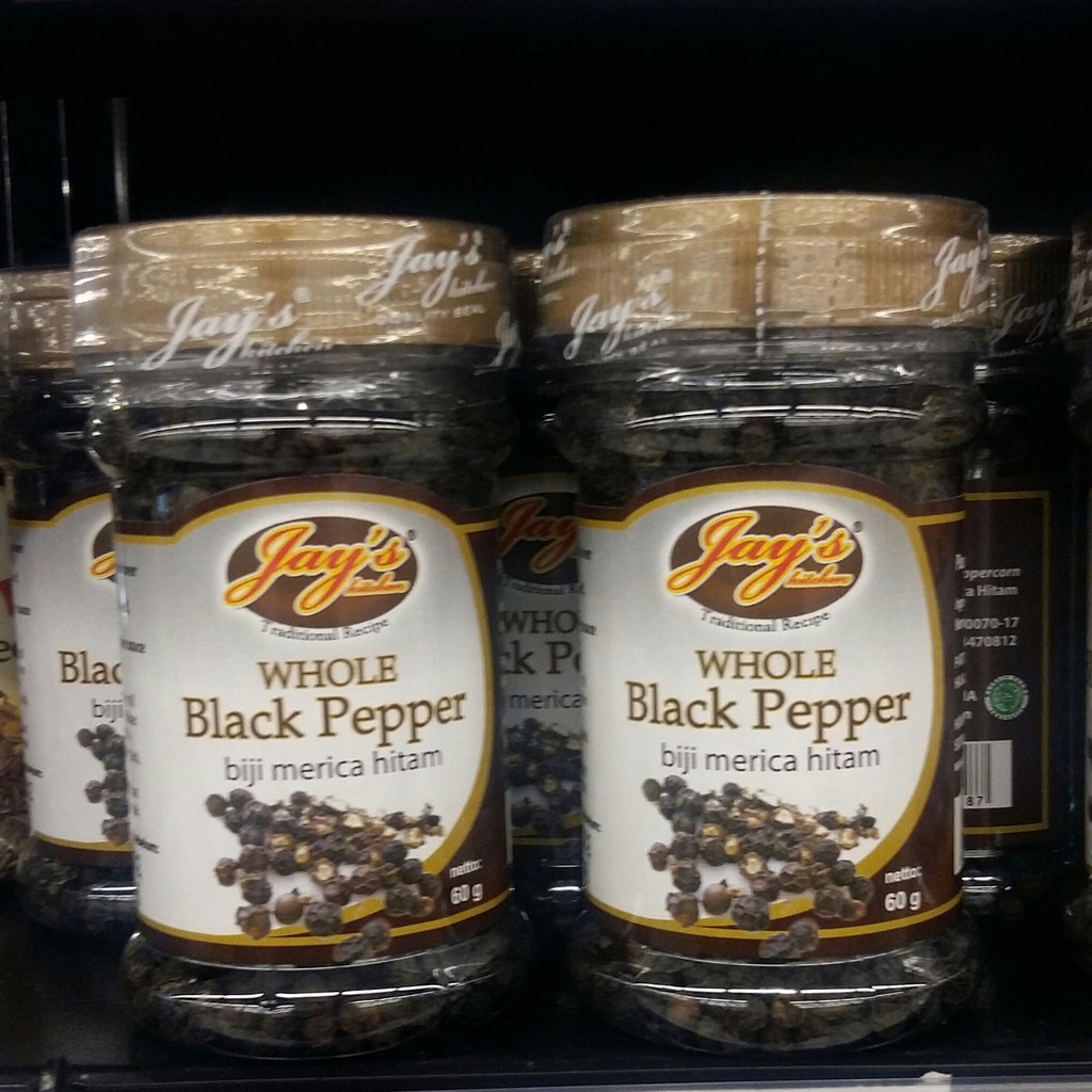 

Jay's Traditional Recipe Whole Black Pepper - Bumbu masak dapur lada / merica hitam