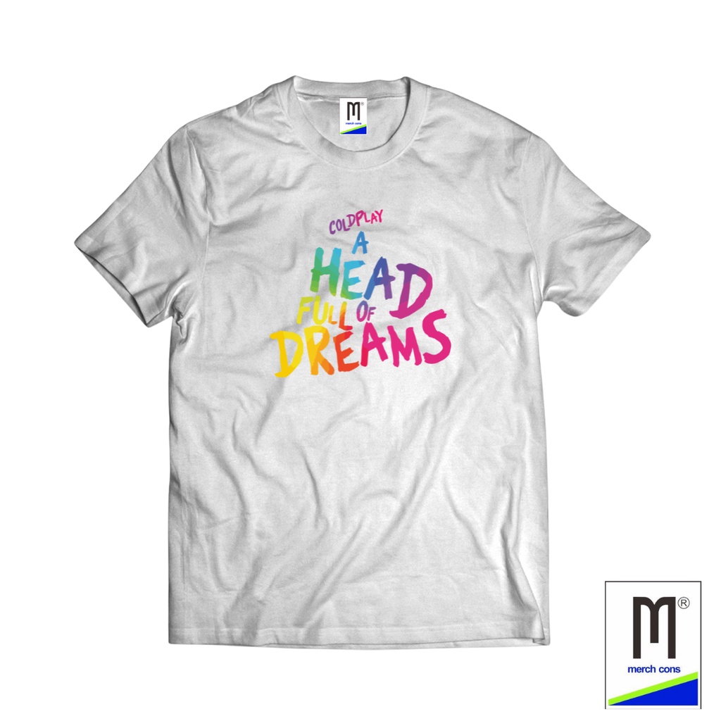 TSHIRT MARCHANDISE BAND COLD PLAY PUTIH