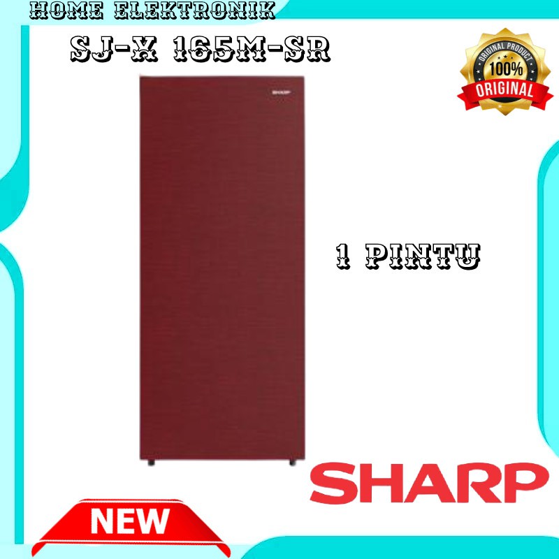 KULKAS SHARP SJ-X165M-SG-SR 1 PINTU