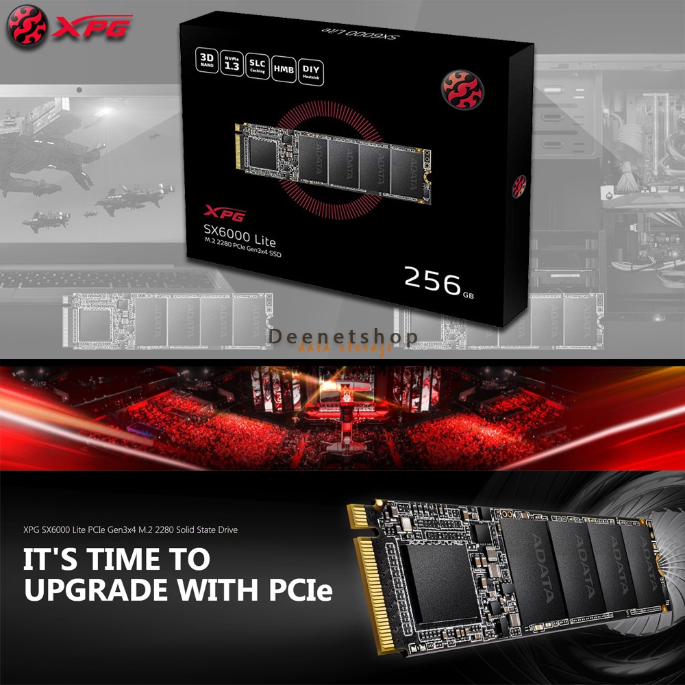 Ssd Adata Xpg Sx6000 Lite 128gb 256gb 512gb Pcie Gen3x4 M 2 2280 Shopee Indonesia