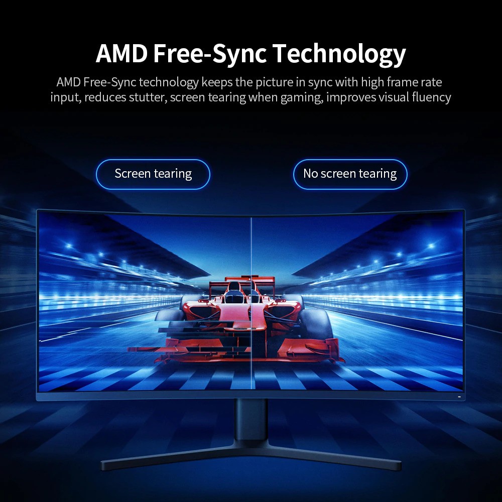MI ULTRAWIDE CURVE GAMING MONITOR 1440P AMD FREE SYNC 34 INCH