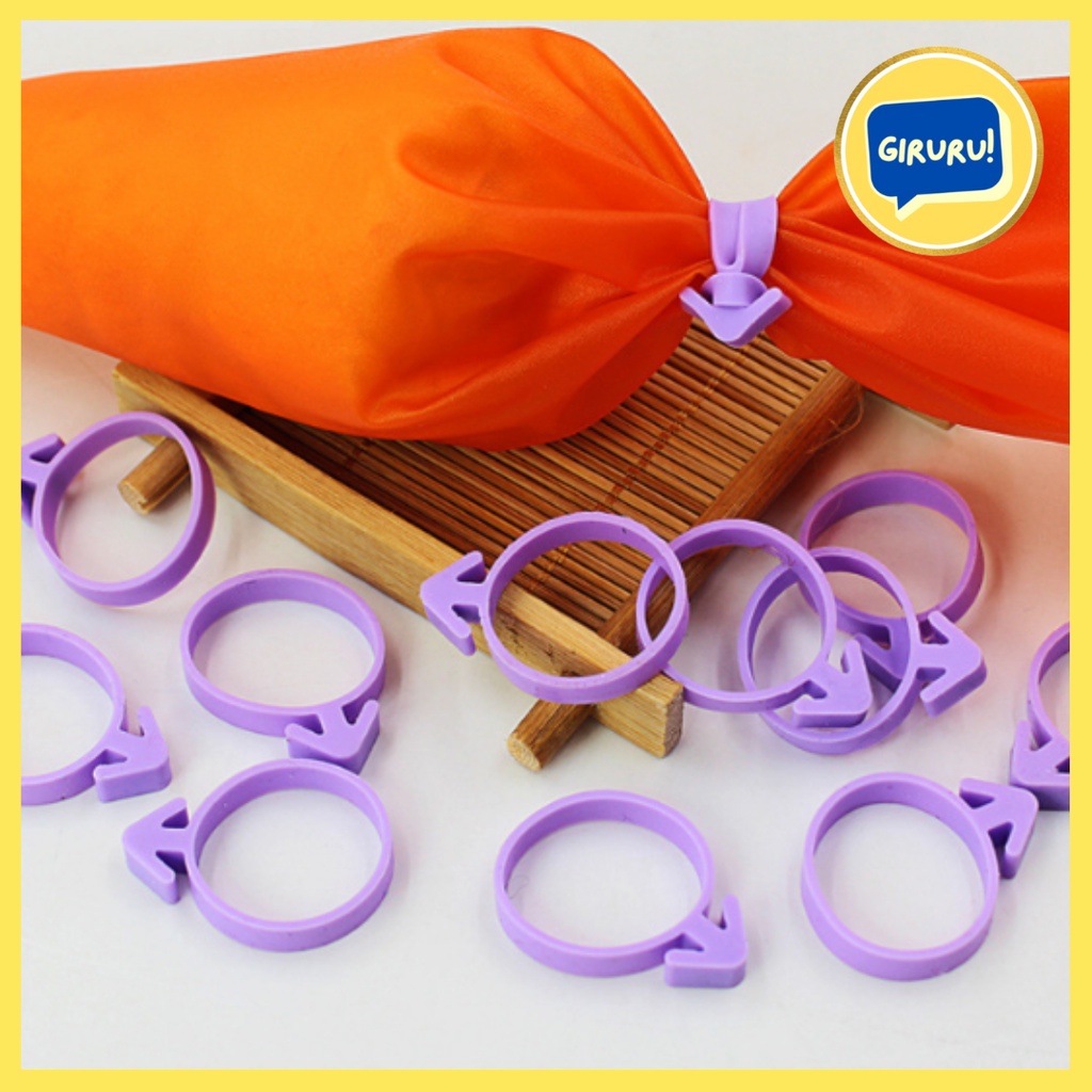 Karet Pengikat Kantong Piping bag Icing Bahan Silikon tali piping bag / karet penutup piping bag / Karet silikon serbaguna