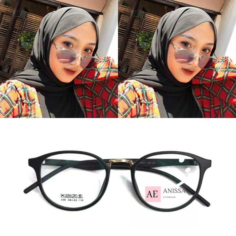 Kacamata Lensa Photocromic  209  Gratis Lensa Minus | kacamata Antiradiasi | kacamata fashion