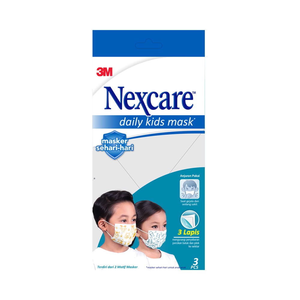Nexcare Masker Anak Kids Mask 3 Ply - 1 Pack [3 Masker]