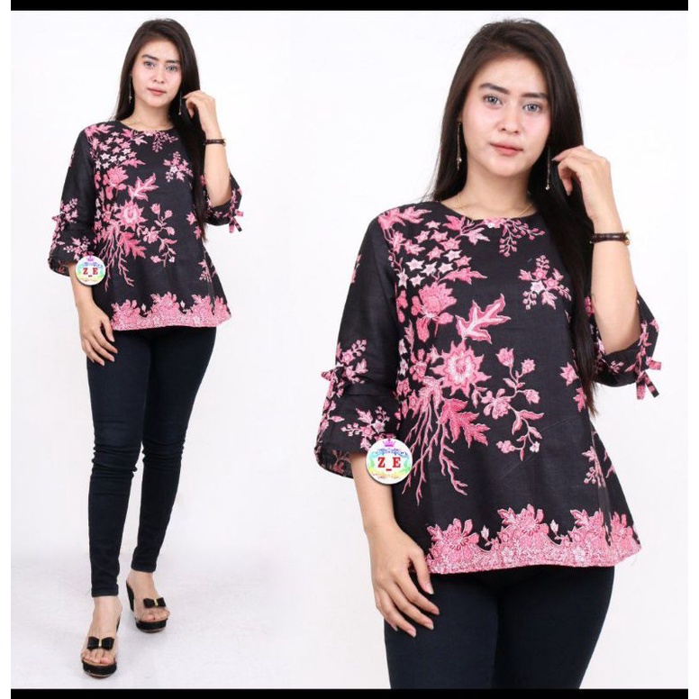Atasan Batik Wanita PPBTK07 Modern Batik murah Cassual Atasanbatik Wanitabatik /Atasanwanita...-B Sakura pink