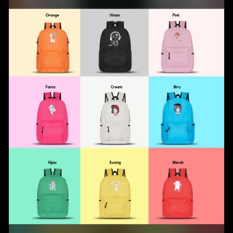 Tas ransel abg tas ransel sekolah anak SD Unisex