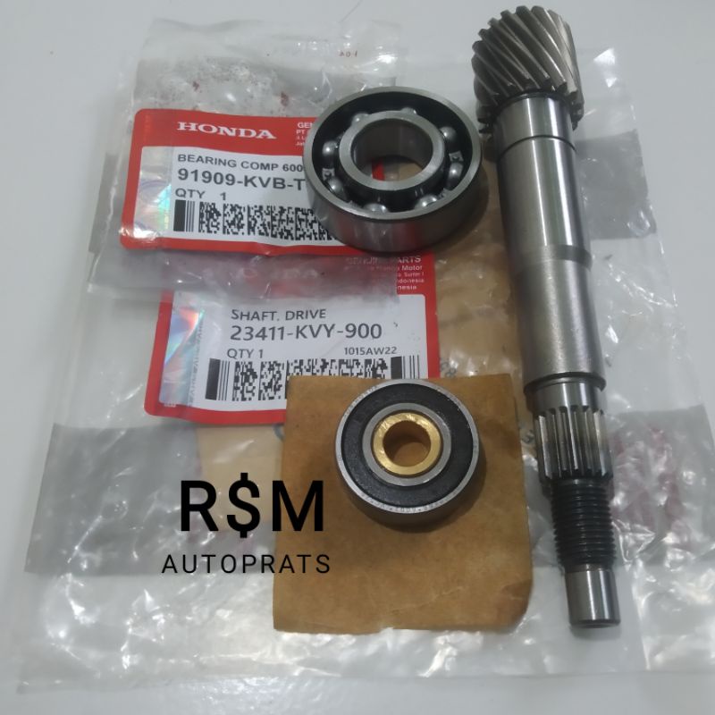 AS PULLY BELAKANG PLUS BERING LEHER AS SET HONDA BEAT KARBU SCOOPY KARBU SPACY KARBU KUALITAS ORI