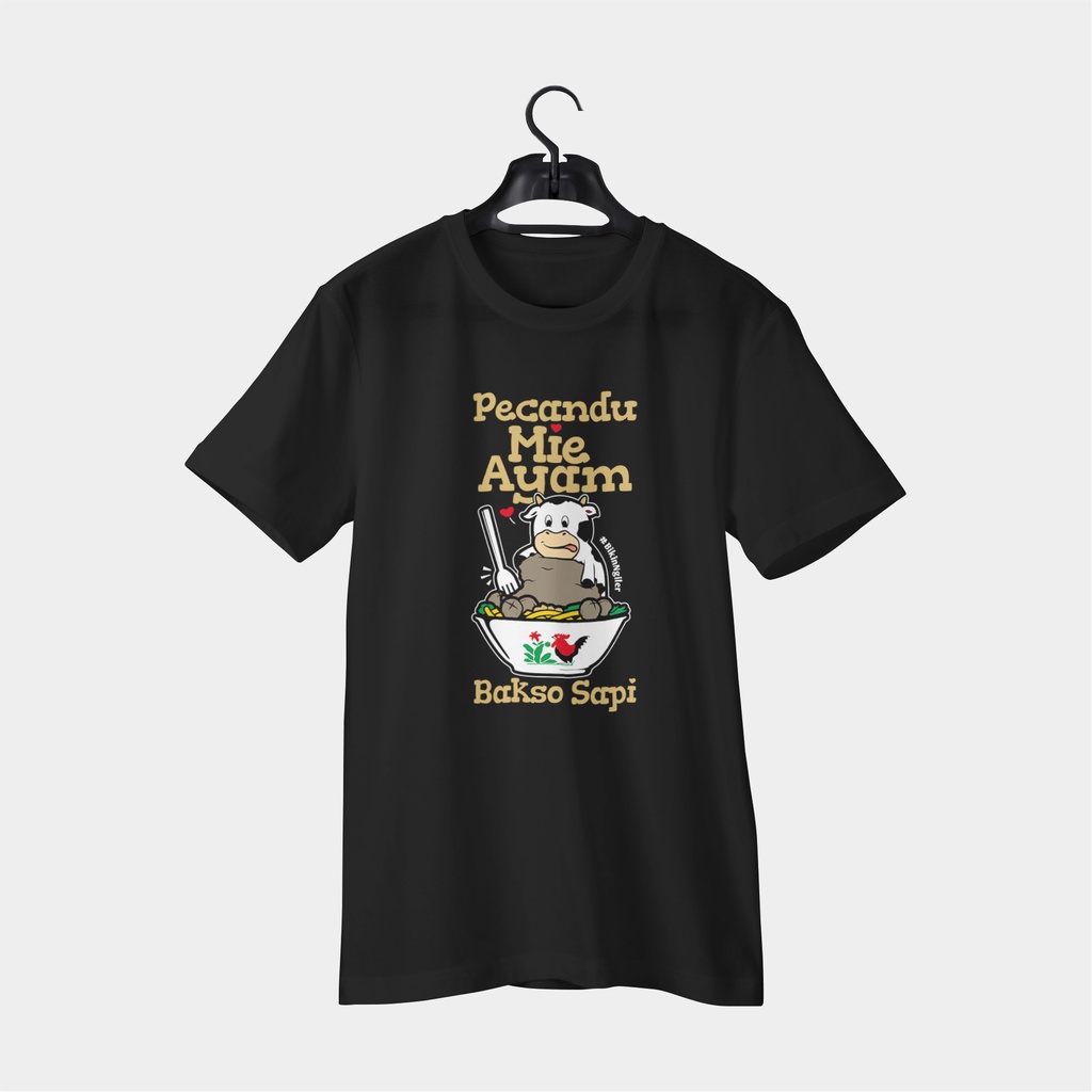 KAOS PECANDU MIE AYAM BAKSO SAPI | KAOS PECINTA MIE AYAM