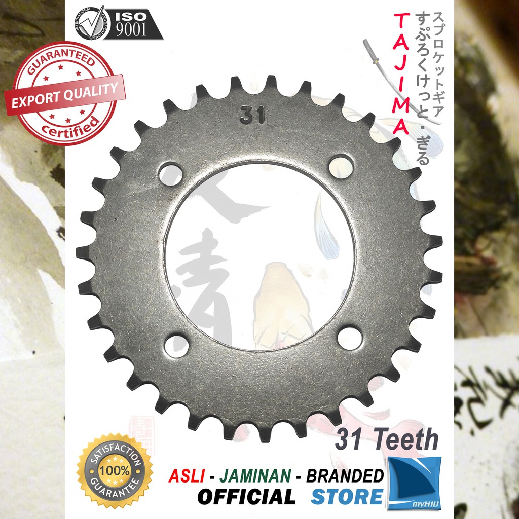 Gigi Tarik 28T~ 38T YAMAHA Force FI - Injection Gir Belakang - Rear Sprocket Gear TAJIMA