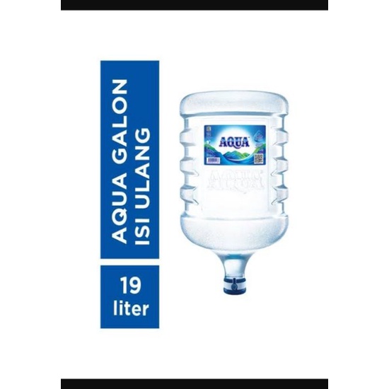

Aqua 19 Liter Air Mineral Kemasan Galon+ Isi