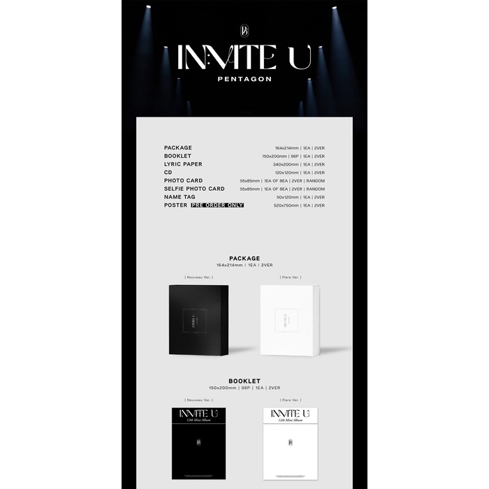 PENTAGON - 12th Mini Album IN:VITE U