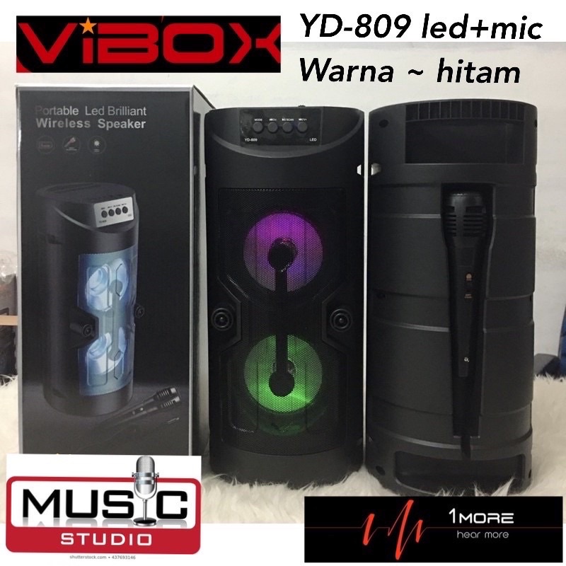 PROMO SPEAKER BLUETTOH VIBOX YD809 BONUS MIC KARAOKE