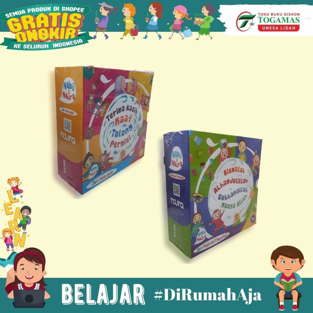 PAKET NABIL &amp; NAURA SERI KATA AJAIB: TERIMA KASIH, MAAF, TOLONG, PERMISI [HC]