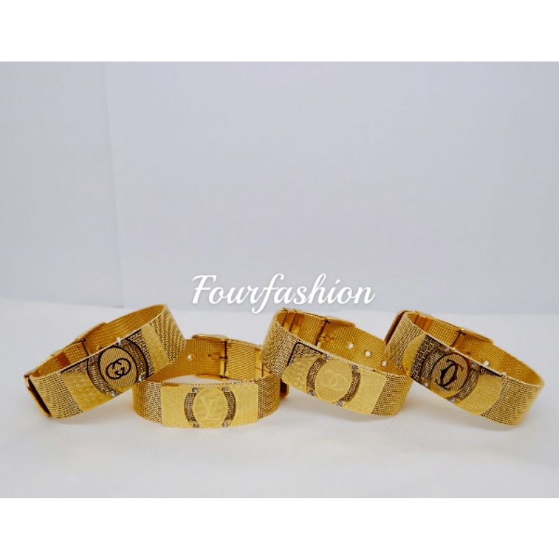 FF Gelang Gesper Titanium Waterproof Stainless Steel Gelang Belt Sabuk Branded PAI030