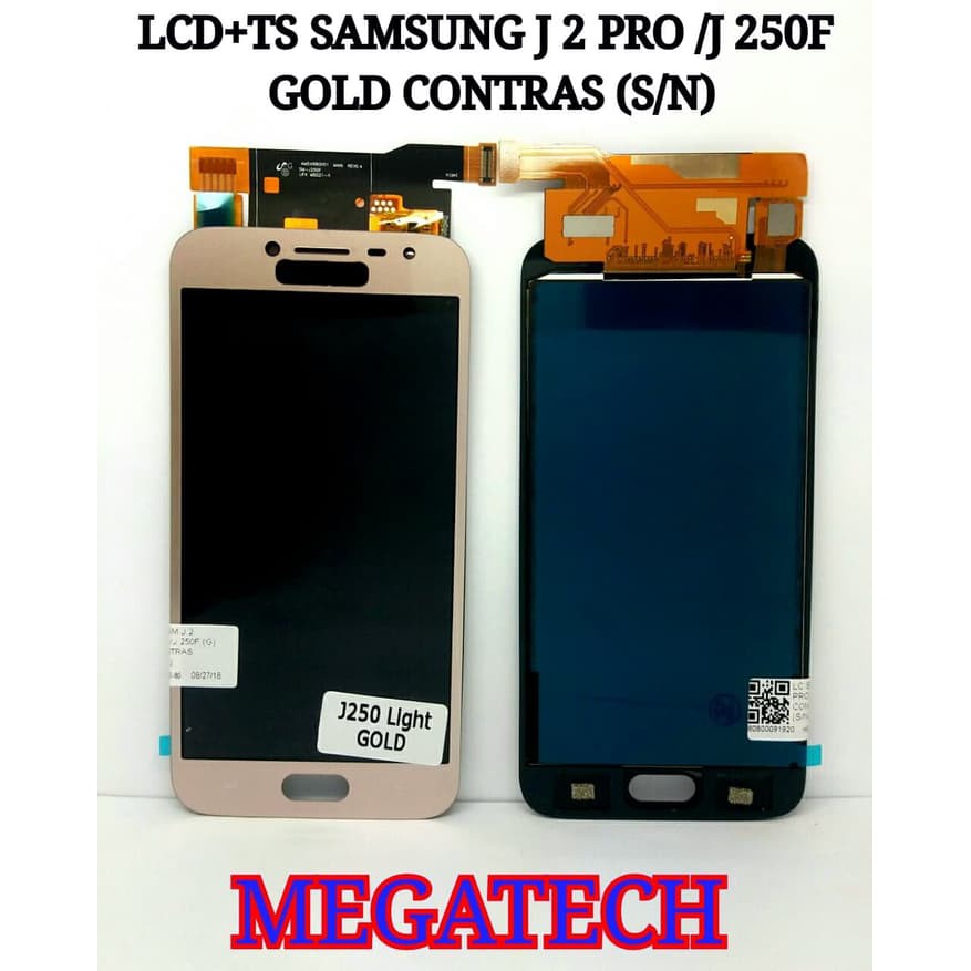 LCD SAMSUNG J2 PRO /J 2 PRO / J 250F / J250F CONTRAS + TOUSHCREEN mtp