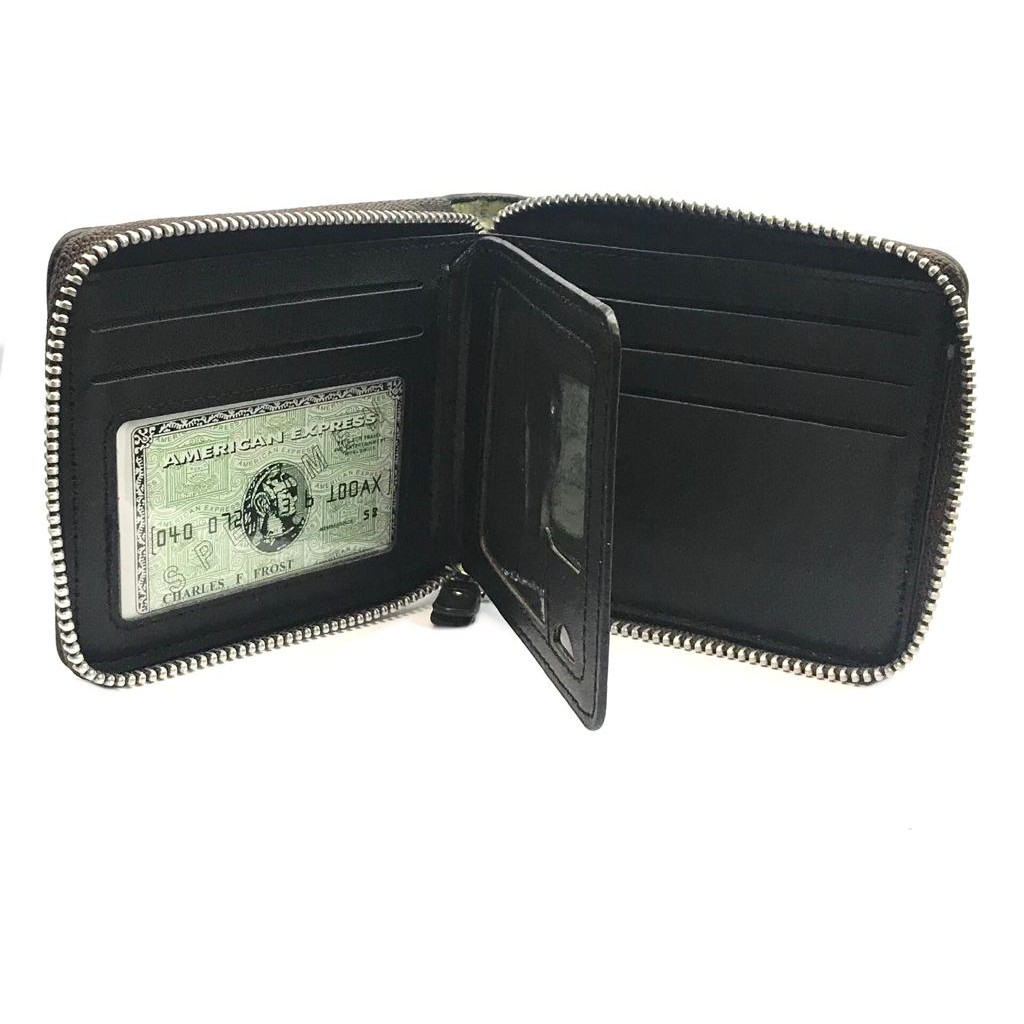 Dompet Pria Dompet Laki2 Dompet Resleting Putar Bahan PU Leather