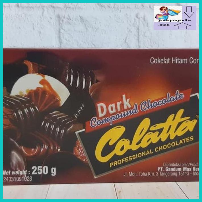 

54Etr7U- Colatta Dark Compound 250 Gr Coklat Hitam Compound Collata 9Uhhjt7-