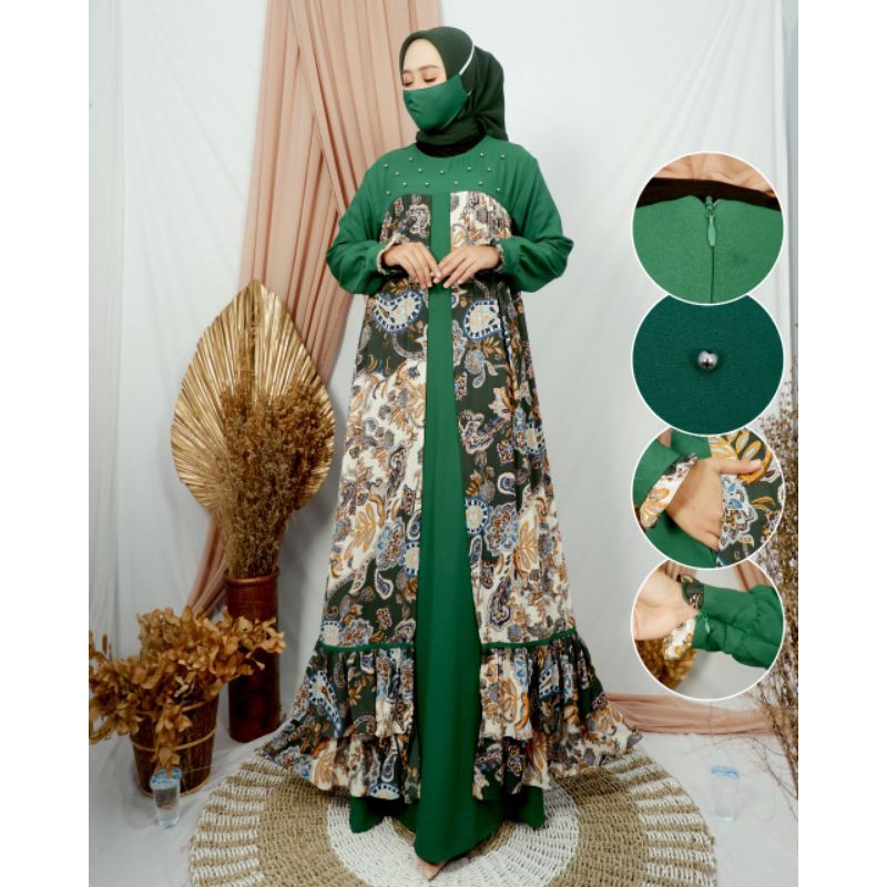 FASHION MUSLIM TERBARU / GAMIS LAURA DRESS / BY. AQILA FASHION ORIGINAL