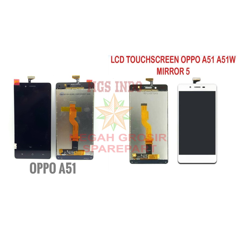 LCD OPPO MIROR 5 / A51 / A51W FULLSET LCD TOUCHSCREEN ~ MGS INDO