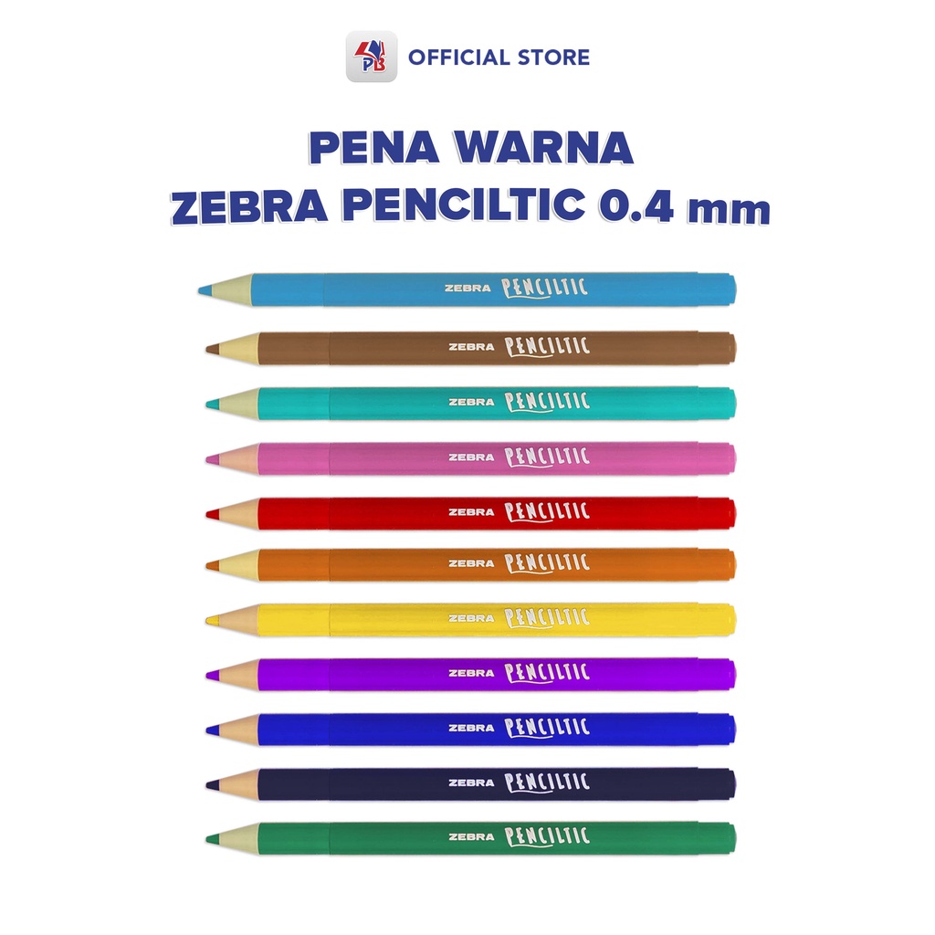 

Pulpen Warna Zebra Pena Penciltic 0.4 MM Fineliner / PB EDUKASI ANAK - PBNB