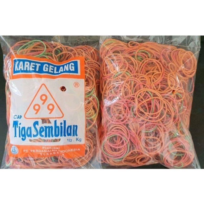 KARET GELANG 500gr / Karet Lubang Besar/ Karet Murah / Merk 999