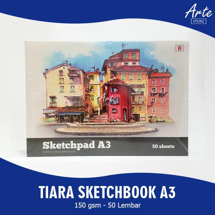 

(PERALATAN MENGGAMBAR) TIARA ARTIST SKETCH PAD A3 (50 LEMBAR) PROMO