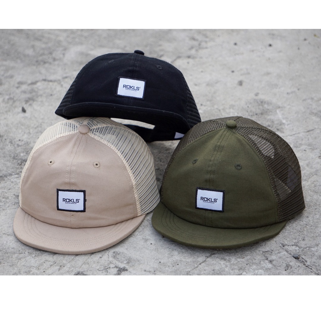 Jual RCKLS Mesh Caps Topi Pria Visor Pendek Topi Sepeda Visors Bisa