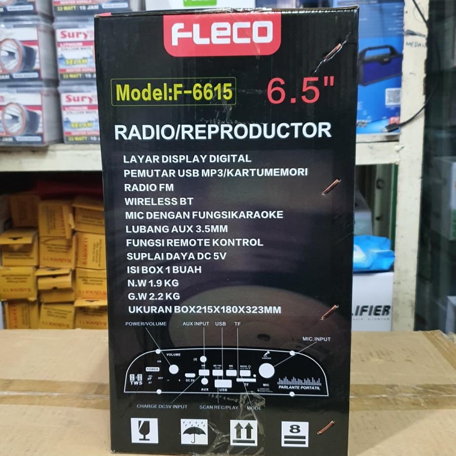 Speaker Bluetooth Fleco F 6615 BT Plus Mic