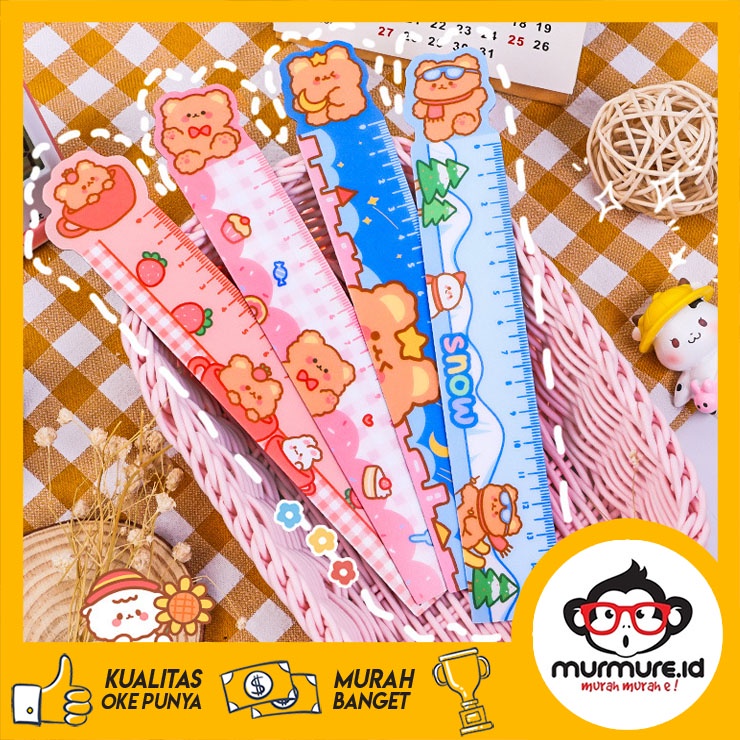 

MURMURE.ID | PENGGARIS MAGNET LUCU GARISAN IMUT MOTIF ANIMAL JAPANESE CARTOON SOFT RULER