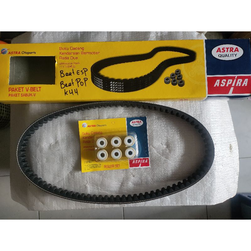 paket tali belting van belt roller kit honda beat pop esp k44 bando aspira