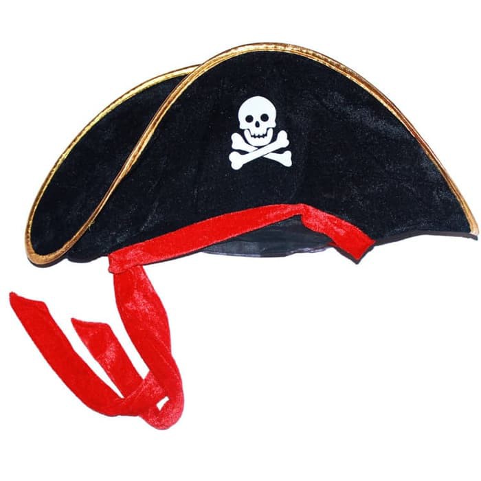 Pirate hat CAPTAIN HOOK hat topi bajak laut halloween props