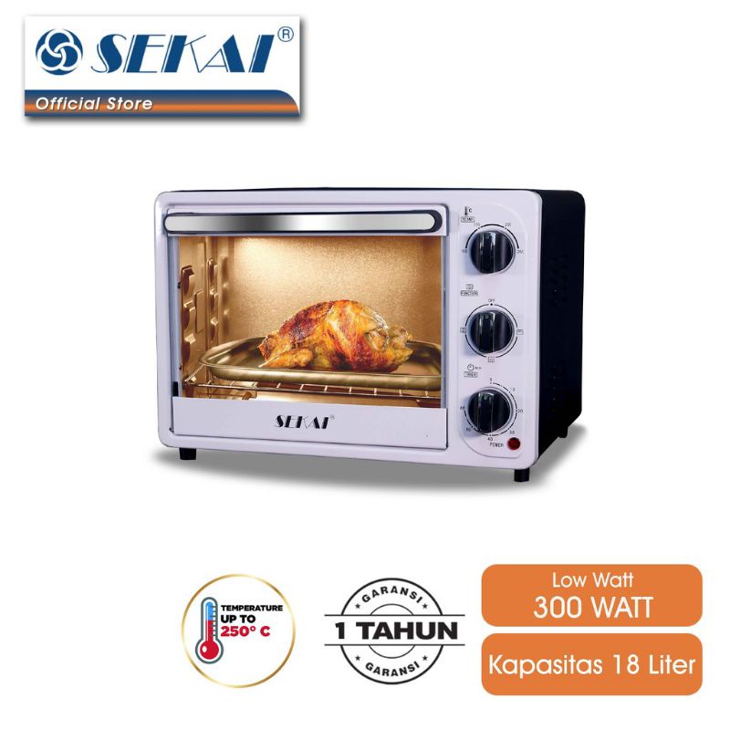 Oven Listrik Sekai OV 211 Kapasitas 21 L Low Watt