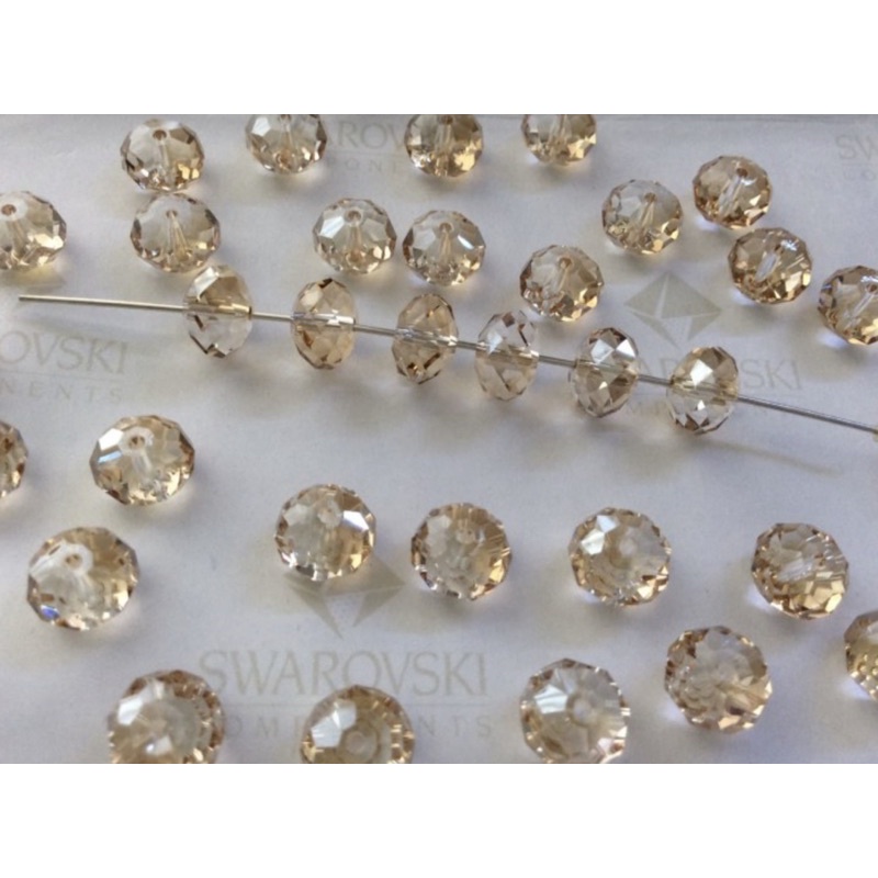 CRYSTAL SWAROVSKI ORIGINAL BEAD 5040 8 mm 001 GSHA