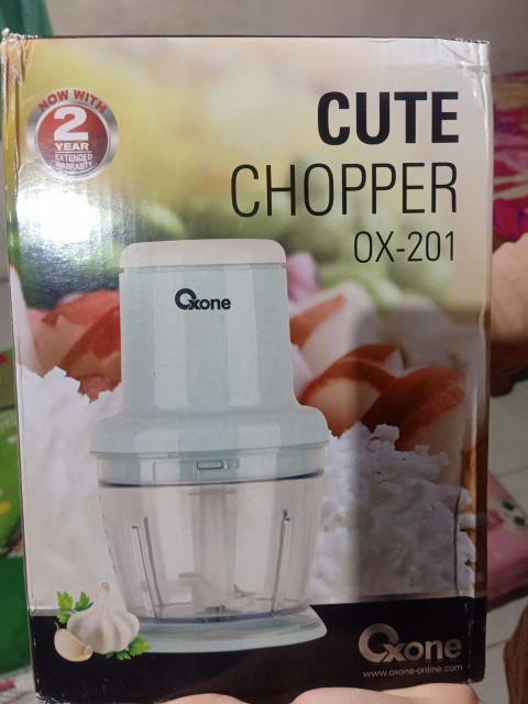 Cute Chopper Oxone Ox-201 / Penggiling Daging Bumbu Ox201 - Biru Muda