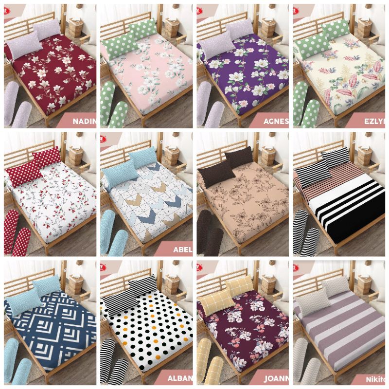 Sprei Kintakun 160x200 Queen Nadine Agnesia Abel Celestia Fiji Aalborg Chloe Kezia Arthur Zirafa