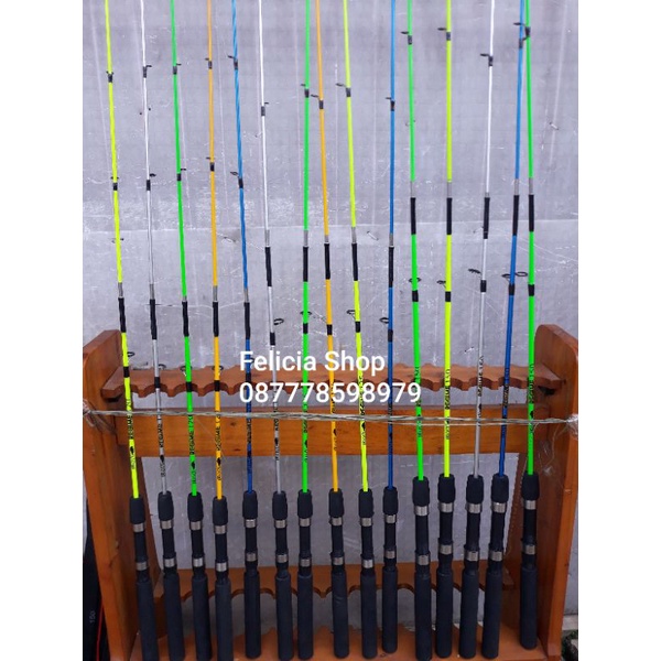 Joran Stick katrol Pancing Kerekan Riil Rel Ril Alat Peralatan Pancing pancingan Murah