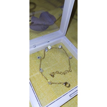 Gelang Korea 925 / gelang tangan wanita / gelang tangan/ gelang tangan korea / gelang tangan emas