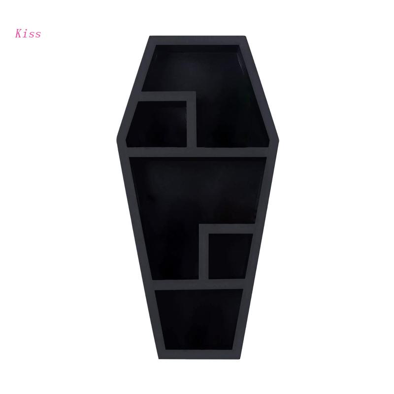 Rak Gantung Bentuk Peti Mati Gaya Gothic Untuk Dekorasi Halloween