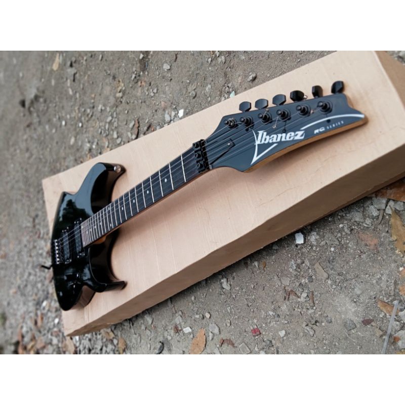 Gitar Elektrik/Listrik Ibanez Rg Series Black Glossy Updown Costume Bandung Best Qualty