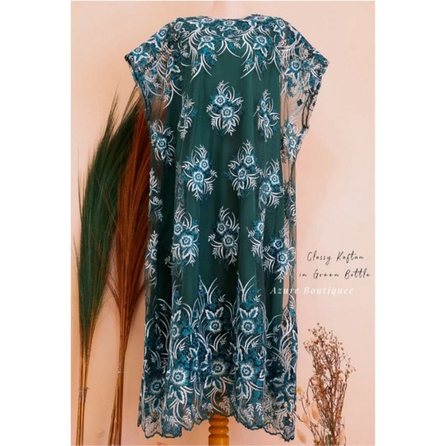 Dress Kaftan tille bordir KT001