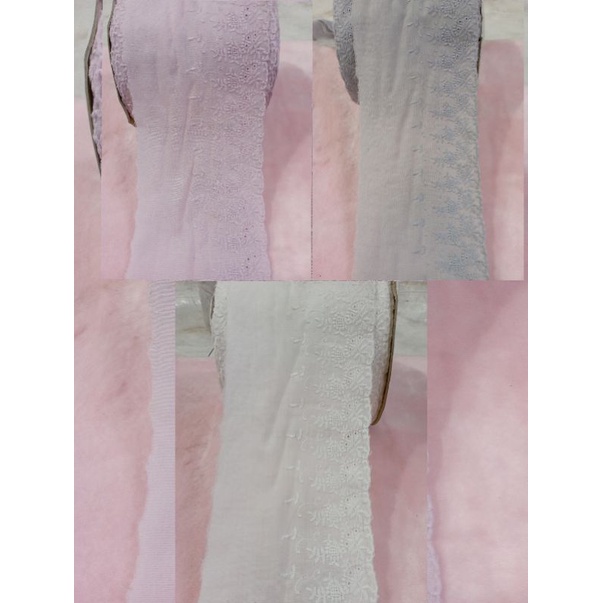 renda katun lebar 12cm harga per. 50cm