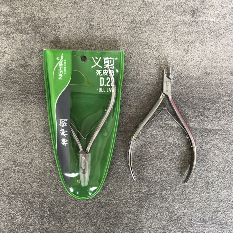 NGHIA CUTICLE NIPPER D22 FULL JAW - GUNTING KUTIKULA MANICURE