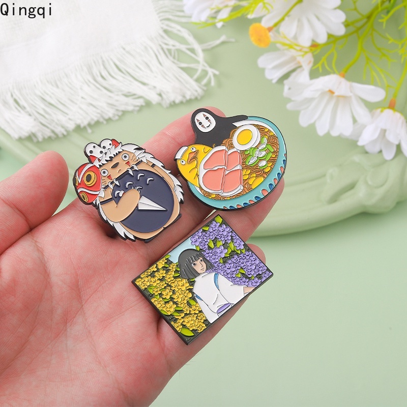 Bros Pin Enamel Desain Anime Spirited Away Totoro Untuk Koleksi