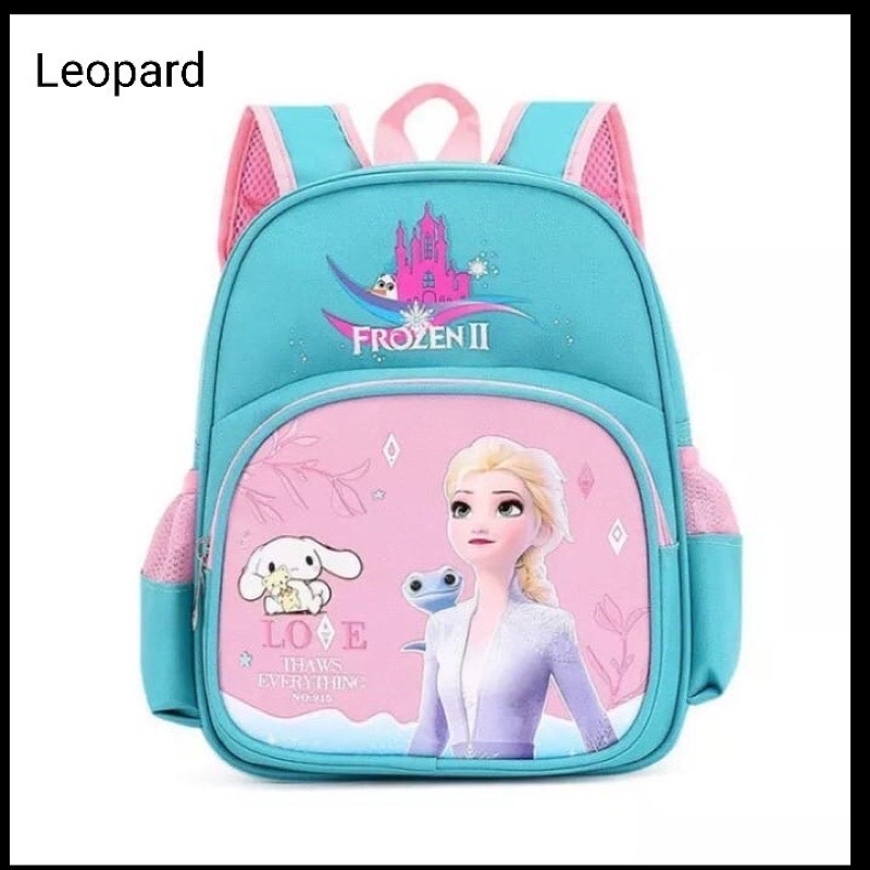 Ransel anak perempuan karakter Elsa Frozen Backpack anak Frozen ransel anak TK SD PAUD karakter FROZEN